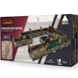 DUNGEONS AND LASERS DWARVEN MINE HALF-HEIGHT WALLS AMBIENTAZIONE MINIATURES GAME ARCHON STUDIO
