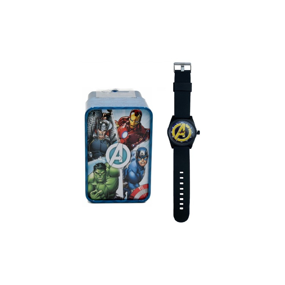 ACCUTIME WATCH MARVEL AVENGERS LOGO ANALOG WRIST WATCH