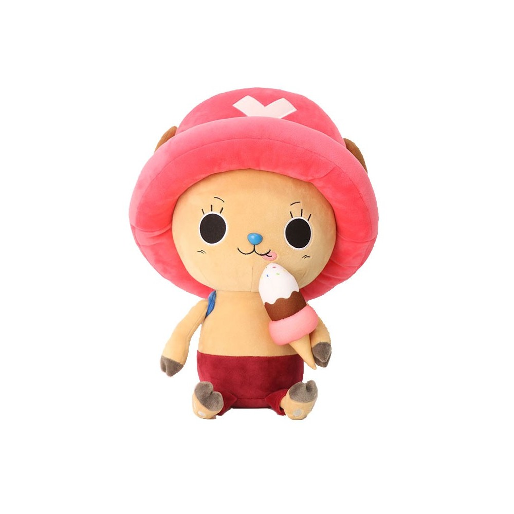 SAKAMI MERCHANDISE ONE PIECE - TONY TONY CHOPPER ICE CREAM 45CM PLUSH FIGURE