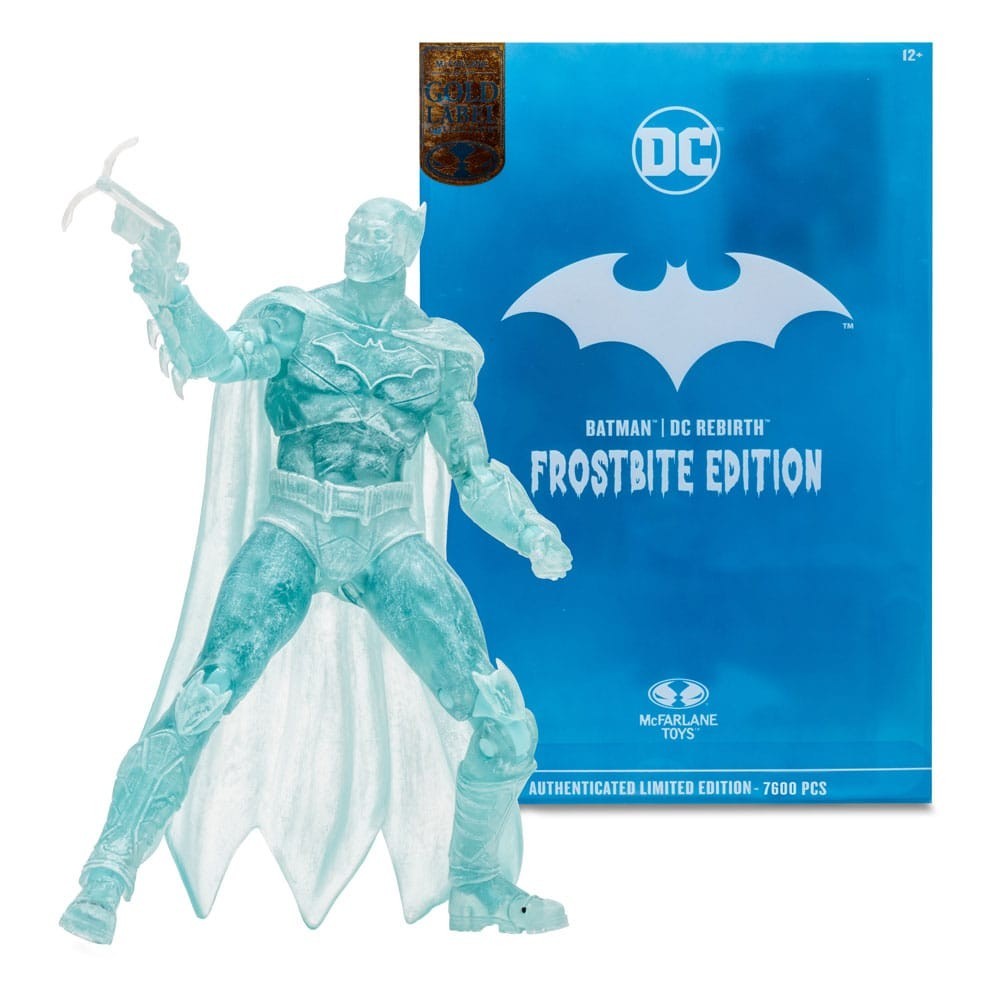 DC MULTIVERSE BATMAN FROSTBITE EDITION GOLD LABEL ACTION FIGURE MC FARLANE