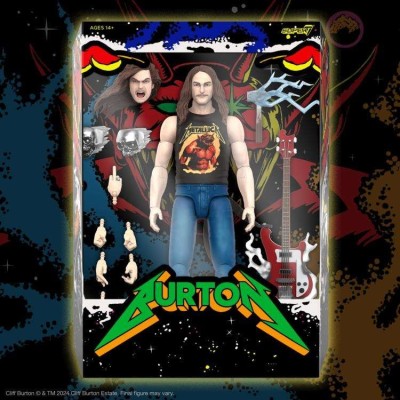 SUPER7 METALLICA ULTIMATES CLIFF BURTON SUPERHERO POSTER ACTION FIGURE