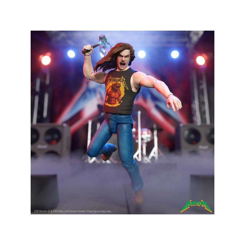 METALLICA ULTIMATES SUPERHERO POSTER CLIFF BURTON ACTION FIGURE SUPER7