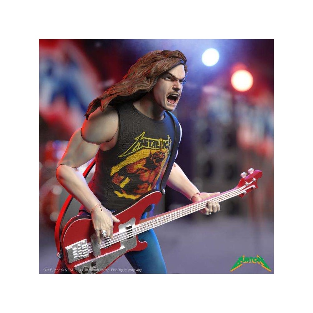 SUPER7 METALLICA ULTIMATES CLIFF BURTON SUPERHERO POSTER ACTION FIGURE