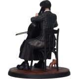 WEDNESDAY MERCOLEDI ADDAMS WITH CELLO AND THING STATUA FIGURE SD TOYS