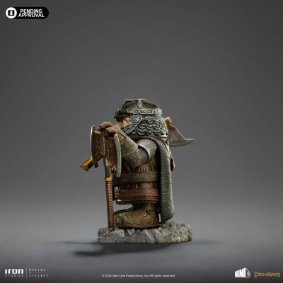 IL SIGNORE DEGLI ANELLI GIMLI MINICO FIGURE STATUA IRON STUDIOS