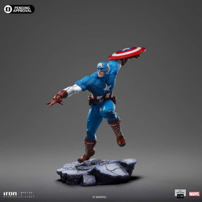 MARVEL COMICS INFINITY GAUNTLET CAPTAIN AMERICA ART SCALE 1/10 STATUA FIGURE IRON STUDIOS