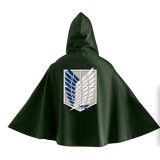 ATTACCO DEI GIGANTI ATTACK ON TITAN OFFICIAL GREEN CAPE MANTELLO REPLICA CARDBOX EDITION UNEKORN