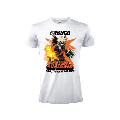 MAGLIA T SHIRT MY HERO ACADEMIA BAKUGO BIANCA