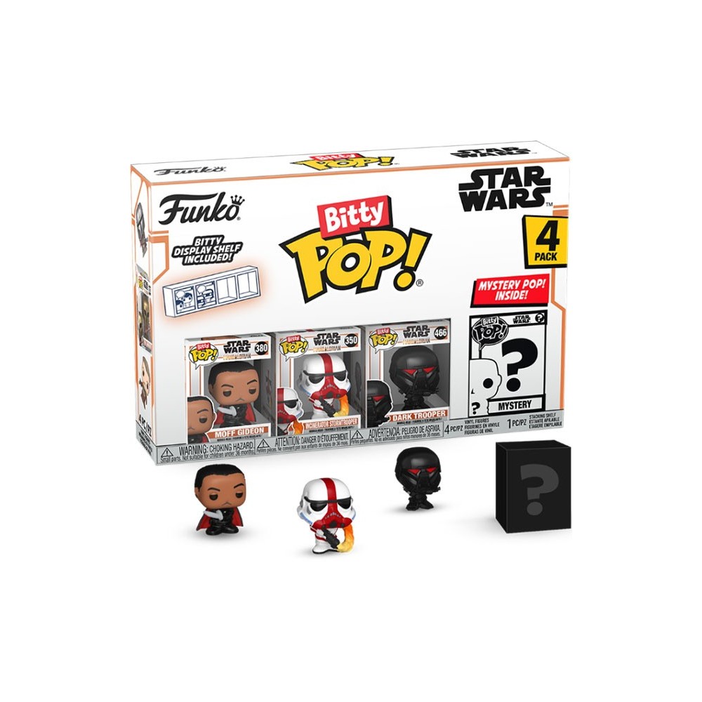 FUNKO FUNKO BITTY POP! STAR WARS THE MANDALORIAN 4 PACK MOFF GIDEON VINYL MINI FIGURE