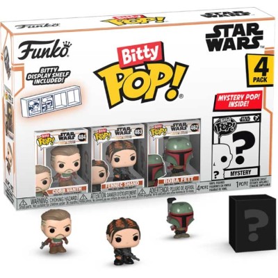 FUNKO FUNKO BITTY POP! STAR WARS THE MANDALORIAN 4 PACK THE MARSHAL VINYL MINI FIGURE