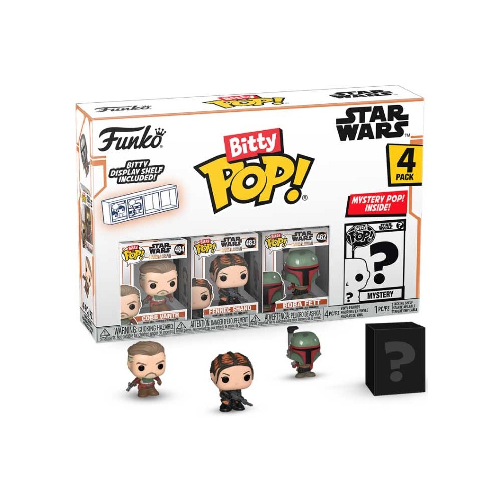 FUNKO FUNKO BITTY POP! STAR WARS THE MANDALORIAN 4 PACK THE MARSHAL VINYL MINI FIGURE