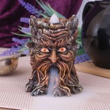 GREEN MAN TREE SPIRIT AGED OAK BACKFLOW BRUCIAINCENSO INCENSE HOLDER NEMESIS NOW