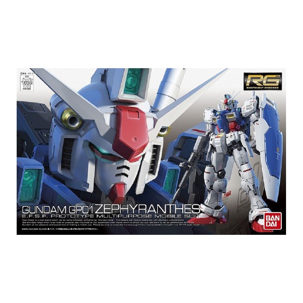 REAL GRADE RG GUNDAM RX-78 GP01 ZEPHYRANTHES 1/144 MODEL KIT ACTION FIGURE BANDAI