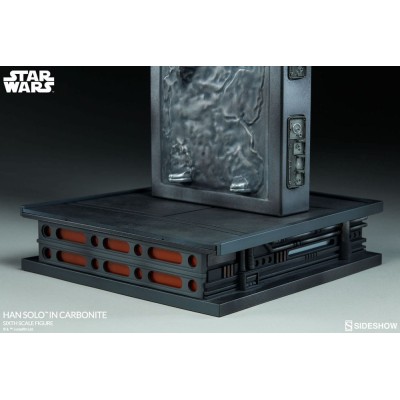 STAR WARS HAN SOLO IN CARBONITE RESINA STATUA FIGURE SIDESHOW
