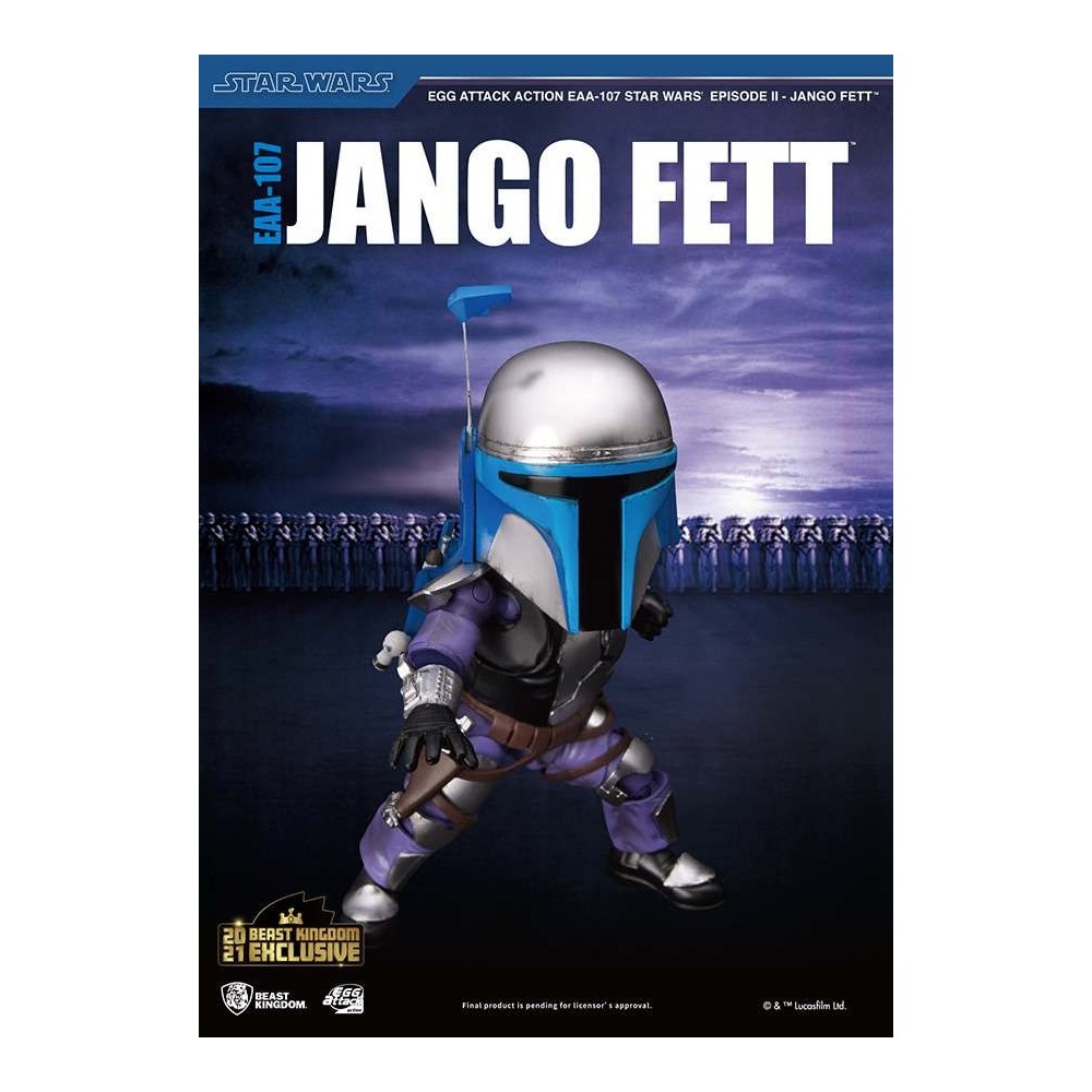 BEAST KINGDOM STAR WARS JANGO FETT EGG ATTACK EAA-107 ACTION FIGURE