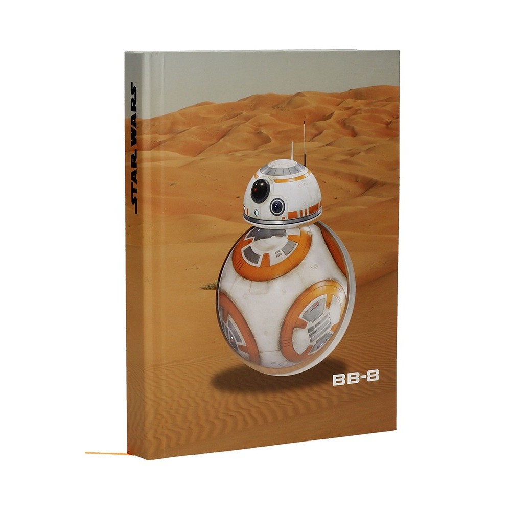 SD TOYS STAR WARS BB-8 LIGHT N SOUND NOTEBOOK - TACCUINO SUONI E LUCI 19X21CM