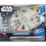 JAZWARES STAR WARS MICRO GALAXY SQUADRON MILLENNIUM FALCON FIGURE SET