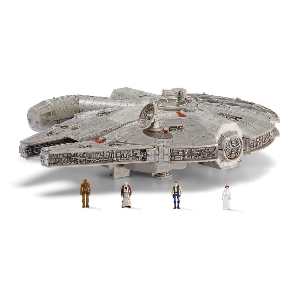 JAZWARES STAR WARS MICRO GALAXY SQUADRON MILLENNIUM FALCON FIGURE SET
