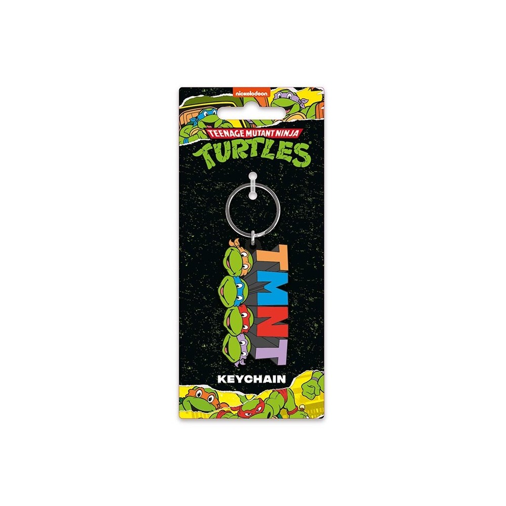 TMNT TARTARUGHE NINJA CLASSIC KEYCHAIN PORTACHIAVI IN GOMMA PYRAMID INTERNATIONAL