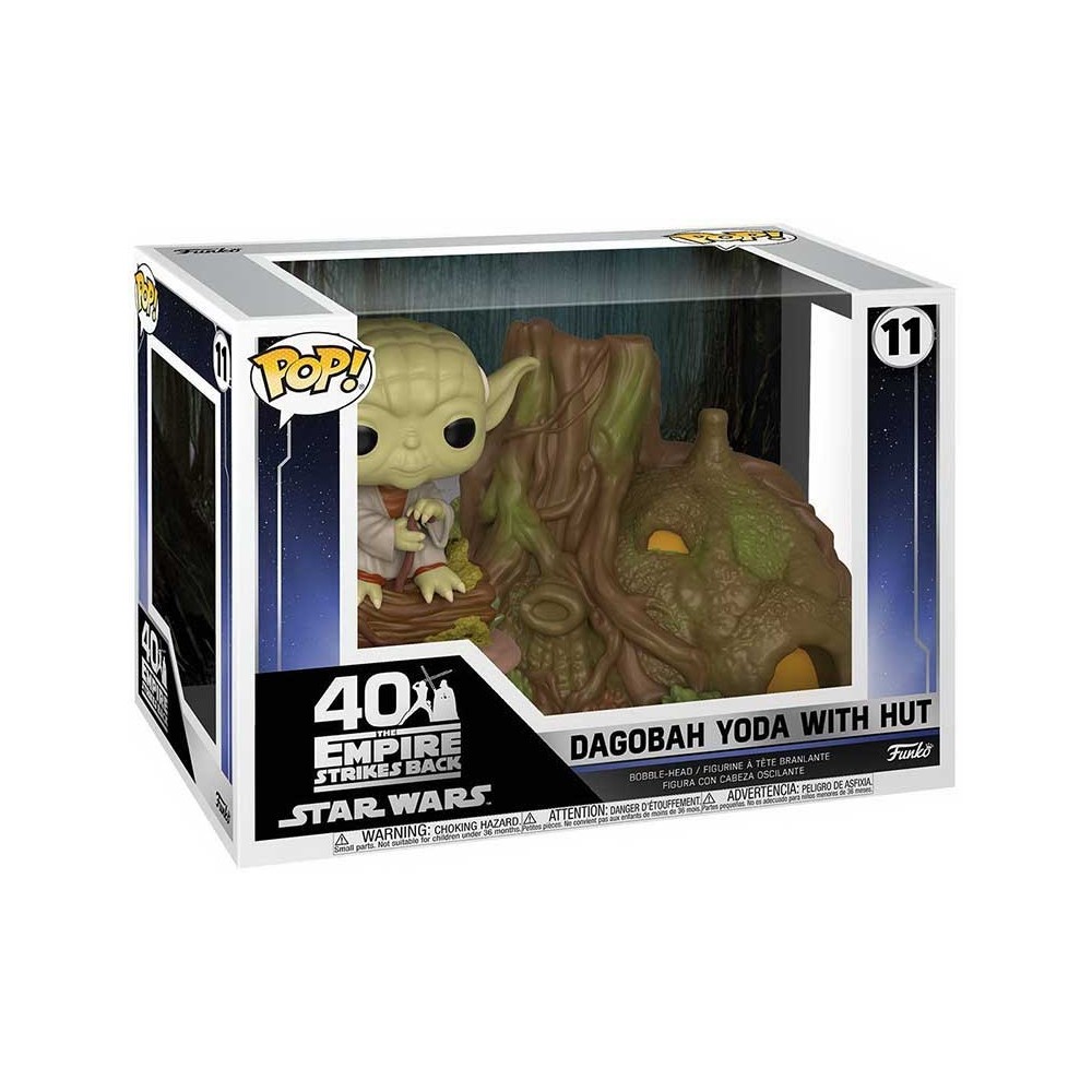 FUNKO POP! STAR WARS DAGOBAH YODA WITH HUT BOBBLE HEAD KNOCKER FIGURE FUNKO