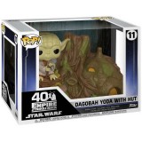 FUNKO POP! STAR WARS DAGOBAH YODA WITH HUT BOBBLE HEAD KNOCKER FIGURE FUNKO