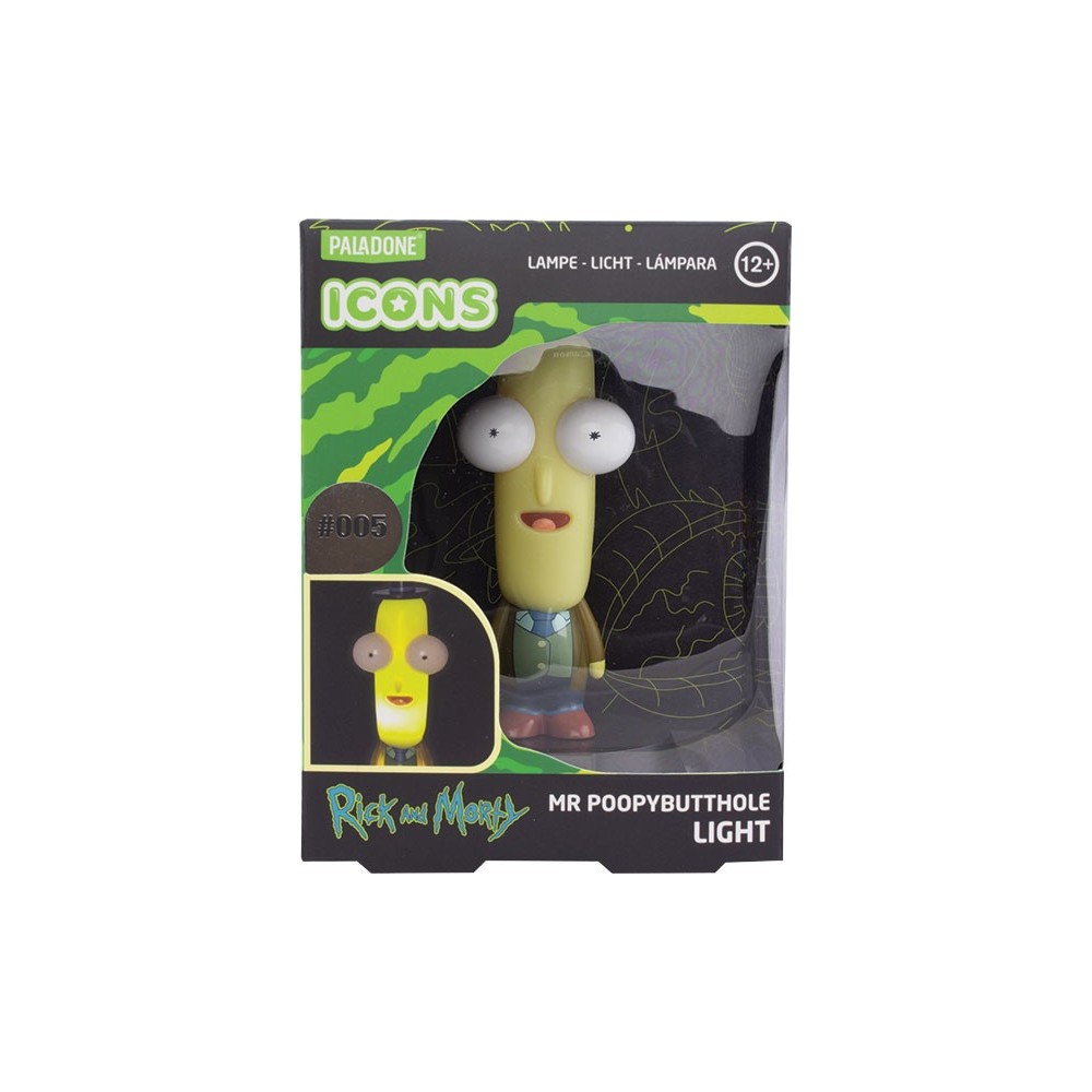 RICK AND MORTY MR POOPYBUTTHOLE 3D ICON LIGHT LAMPADA FIGURE PALADONE PRODUCTS