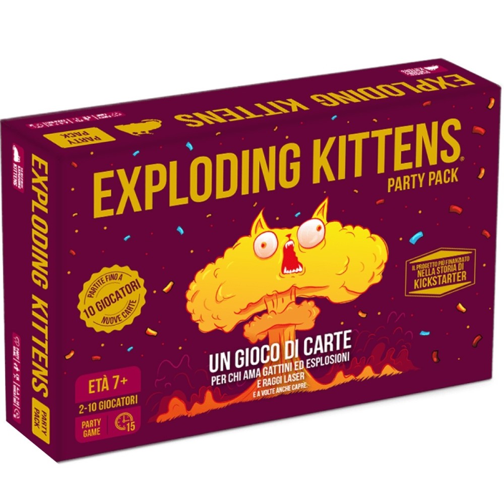 ASMODEE EXPLODING KITTENS PARTY PACK GIOCO DA TAVOLO ITALIAN