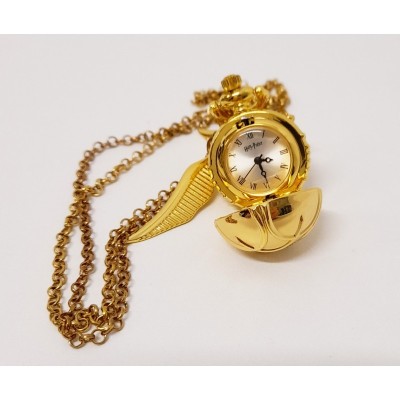 HARRY POTTER BOCCINO D'ORO COLLANA OROLOGIO CARAT