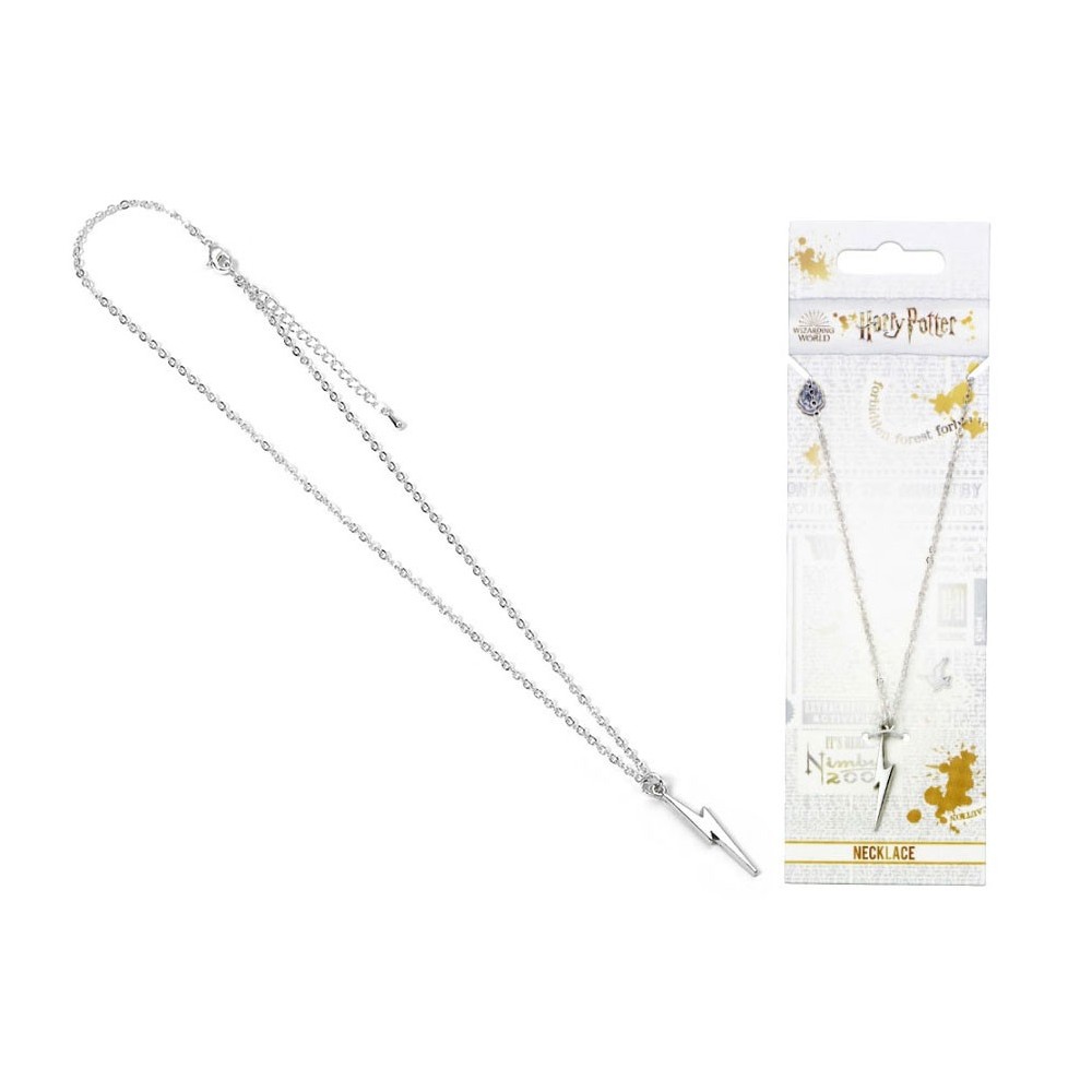 CARAT HARRY POTTER LIGHTNING SILVER PLATED NECKLACE