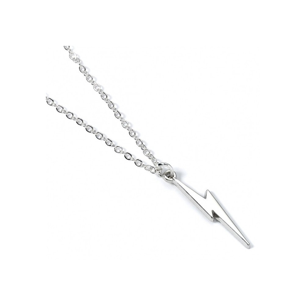 HARRY POTTER FULMINE COLLANA PLACCATA ARGENTO CARAT