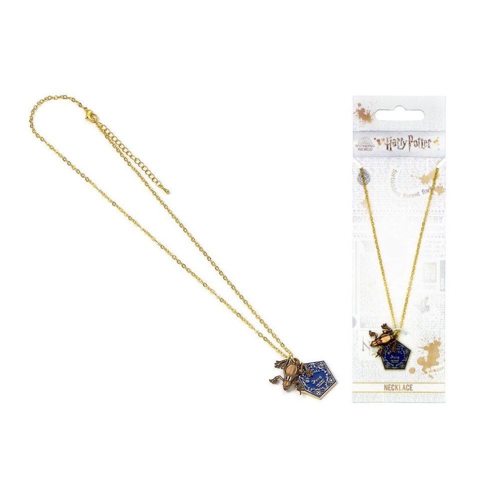 CARAT HARRY POTTER CHOCOLATE FROG GOLD PLATED NECKLACE