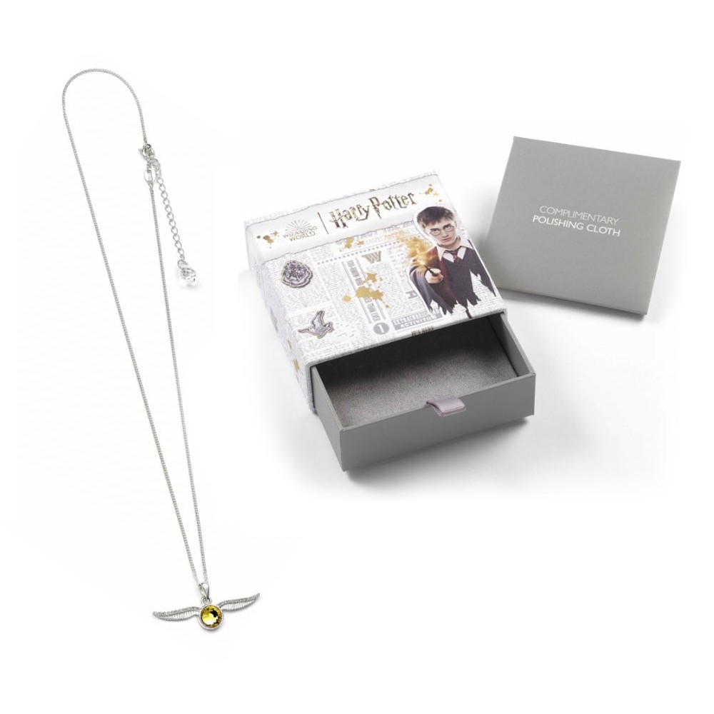 CARAT HARRY POTTER GOLDEN SNITCH CRYSTAL AND SILVER NECKLACE