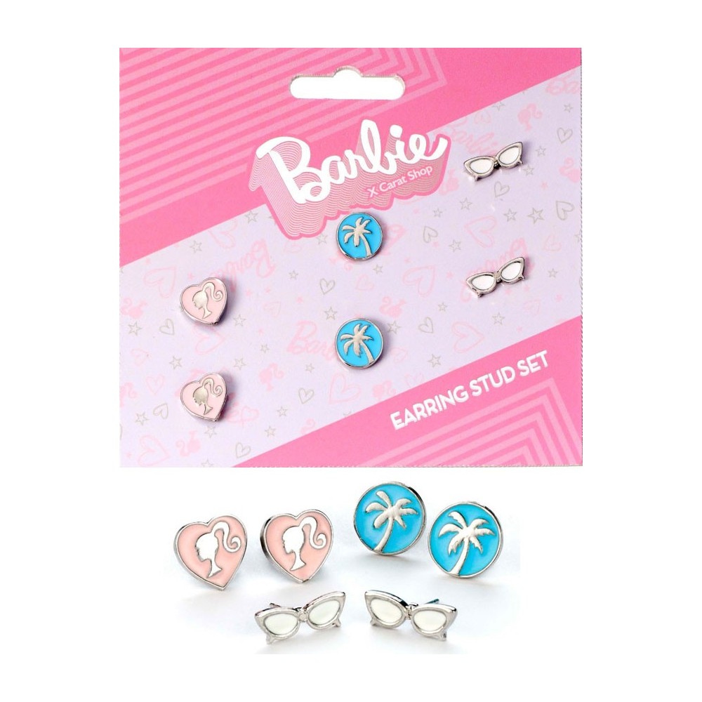 BARBIE 3X ORECCHINI CARAT