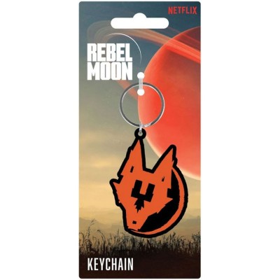 PYRAMID INTERNATIONAL REBEL MOON RESISTANCE WOLF RUBBER KEYCHAIN