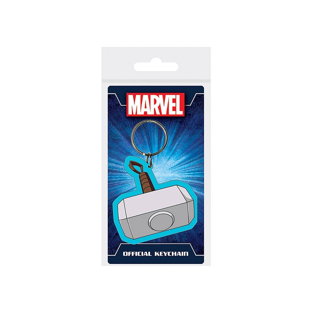PYRAMID INTERNATIONAL MARVEL THOR MJOLNIR RUBBER KEYCHAIN