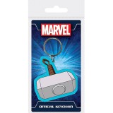 PYRAMID INTERNATIONAL MARVEL THOR MJOLNIR RUBBER KEYCHAIN