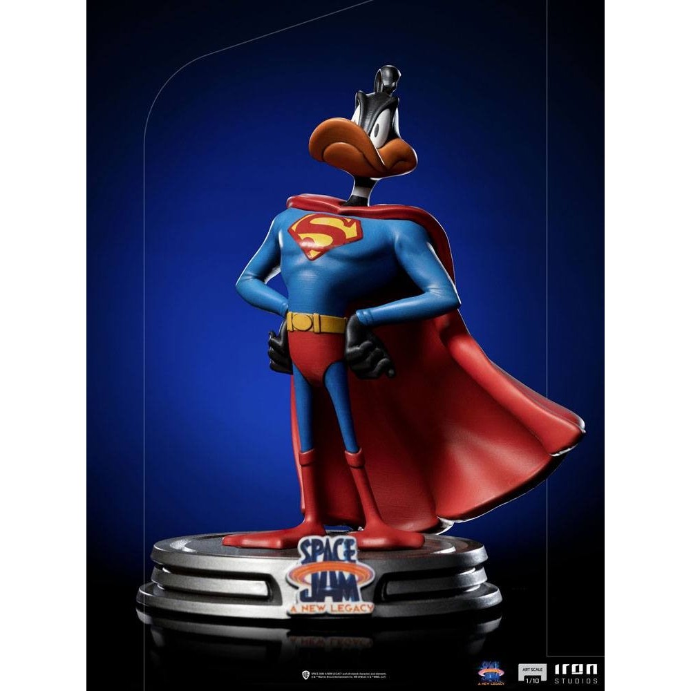 SPACE JAM DAFFY DUCK SUPERMAN ART SCALE 1/10 STATUA FIGURE IRON STUDIOS