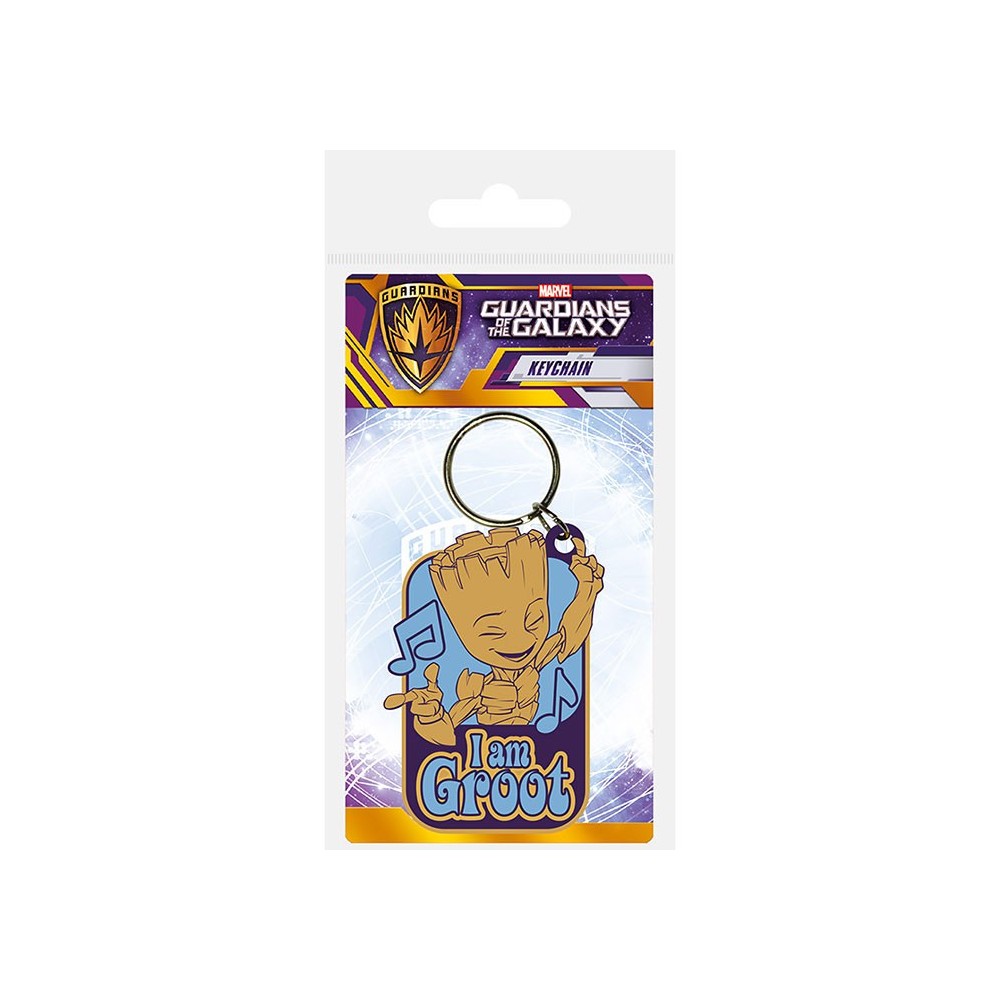 PYRAMID INTERNATIONAL GUARDIANS OF THE GALAXY I AM GROOT RUBBER KEYCHAIN
