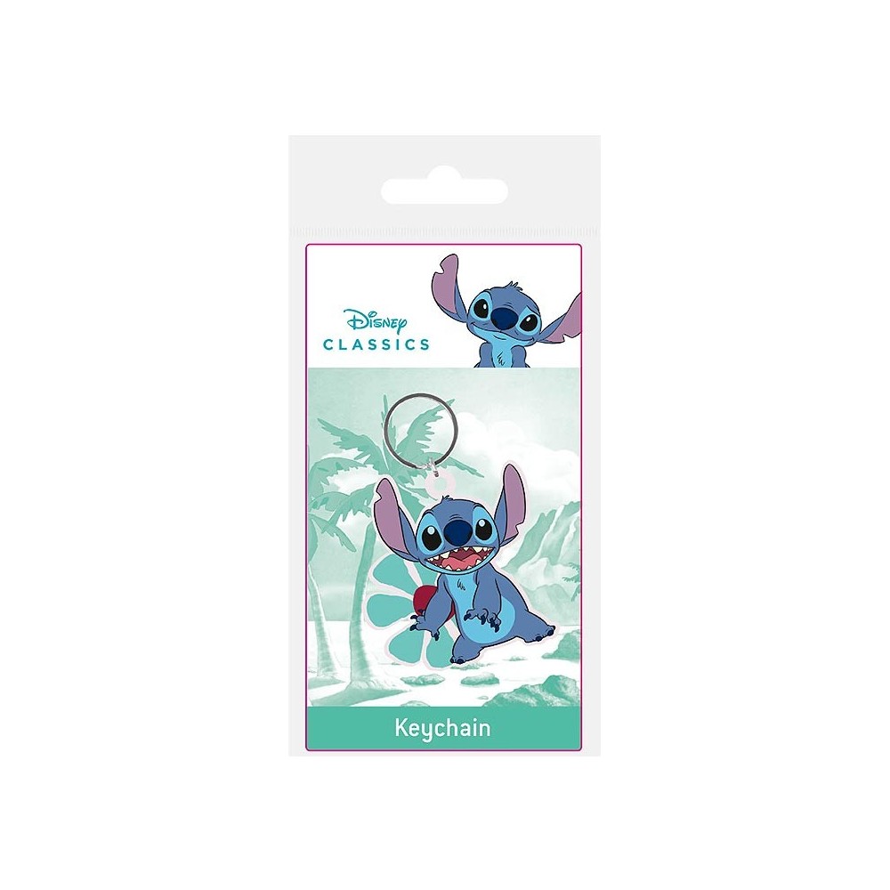 LILO AND STITCH SMILING STITCH PORTACHIAVI IN GOMMA PYRAMID INTERNATIONAL