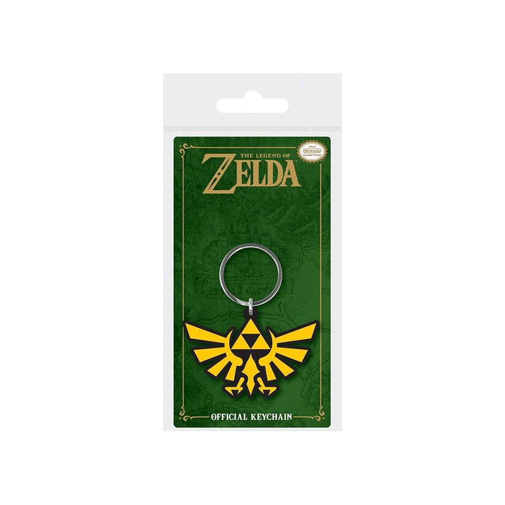 PYRAMID INTERNATIONAL THE LEGEND OF ZELDA TRIFORCE KEYRING RUBBER KEYCHAIN