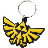 PYRAMID INTERNATIONAL THE LEGEND OF ZELDA TRIFORCE KEYRING RUBBER KEYCHAIN
