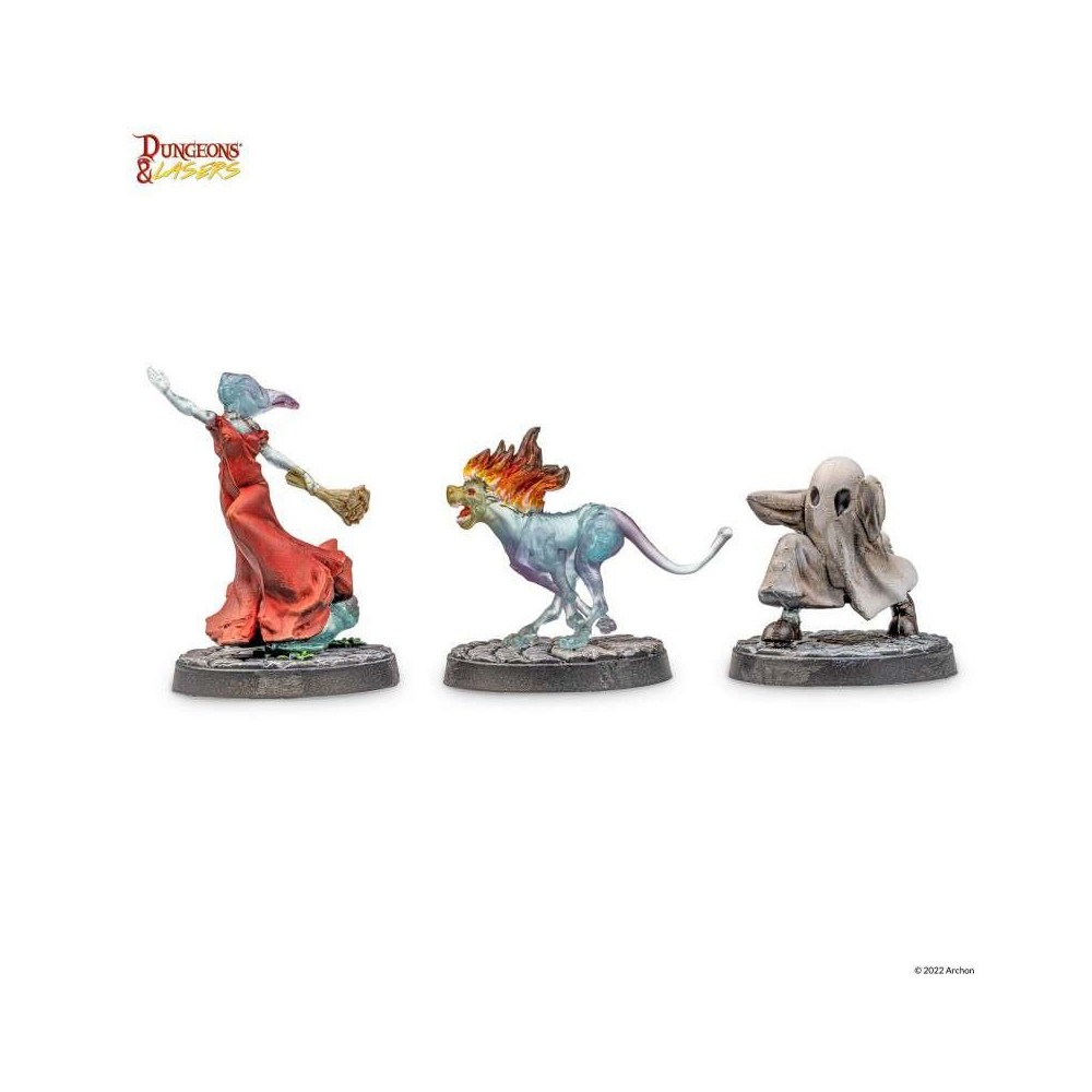 DUNGEONS AND LASERS GHOSTS MINIATURE PACK 7X FIGURE ARCHON STUDIO