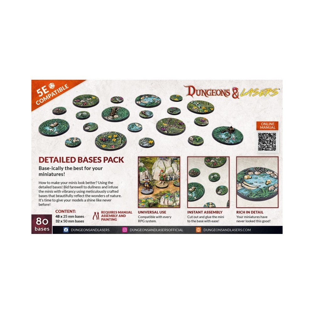 ARCHON STUDIO DUNGEONS AND LASERS DETAILED BASES PACK