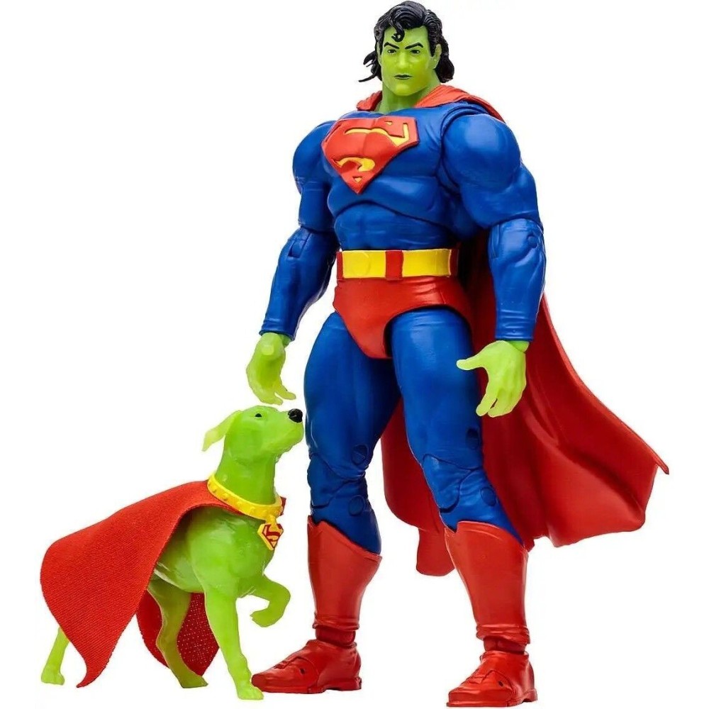 MC FARLANE DC MULTIVERSE SUPERMAN & KRYPTO PLATINUM EDITION ACTION FIGURE