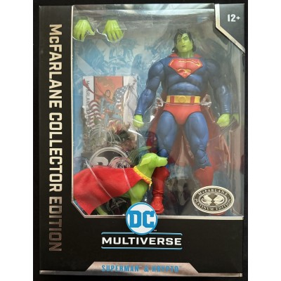 MC FARLANE DC MULTIVERSE SUPERMAN & KRYPTO PLATINUM EDITION ACTION FIGURE