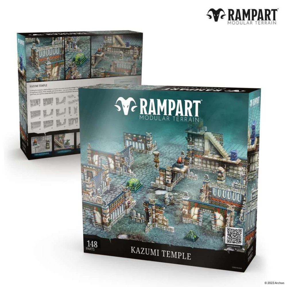 ARCHON STUDIO RAMPART MODULAR TERRAIN KAZUMI TEMPLE SCENARY SET