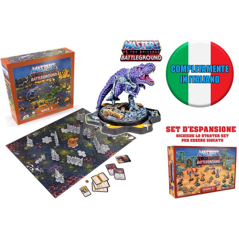 ARCHON STUDIO MASTERS OF THE UNIVERSE BATTLEGROUND WAVE 2 LEGENDS OF PRETERNIA EXPANSION ITALIAN