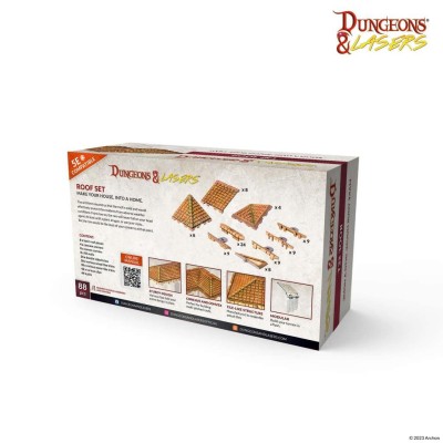 DUNGEONS AND LASERS ROOF SET AMBIENTAZIONE MINIATURES GAME ARCHON STUDIO