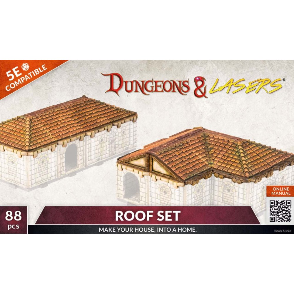 DUNGEONS AND LASERS ROOF SET AMBIENTAZIONE MINIATURES GAME ARCHON STUDIO