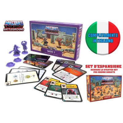 MASTERS OF THE UNIVERSE BATTLEGROUND WAVE 1 EVIL WARRIORS FACTION ESPANSIONE IN ITALIANO ARCHON STUDIO